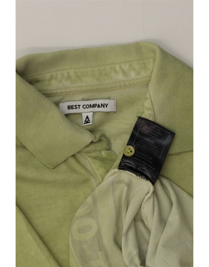 BEST COMPANY Polo Graphique Homme Vert Moyen Coton
