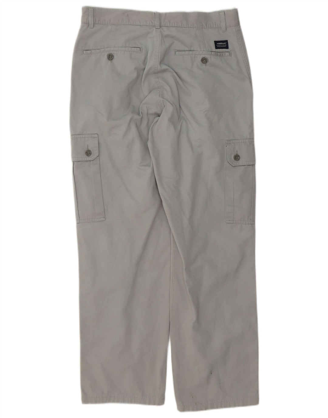 KEEGAN Pantalon cargo droit pour homme IT 48 Medium W32 L30 Gris Coton