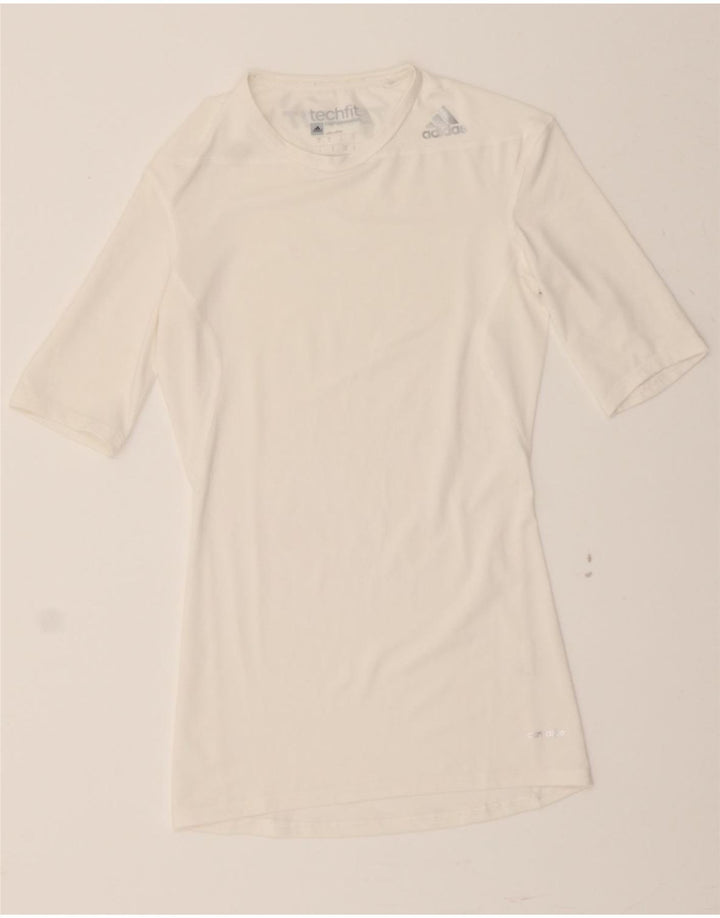 ADIDAS Womens Climalite T-Shirt Top UK 10 Small White Vintage Adidas and Second-Hand Adidas from Messina Hembry 