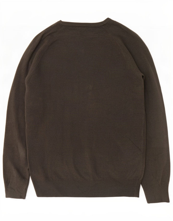 Marks & Spencer Pull Col V Homme Gris Moyen Acrylique