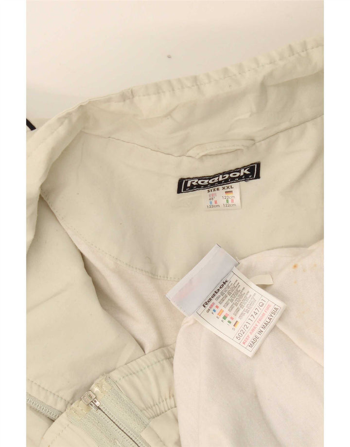 Reebok Veste de survêtement pour homme 2XL Blanc Polyester