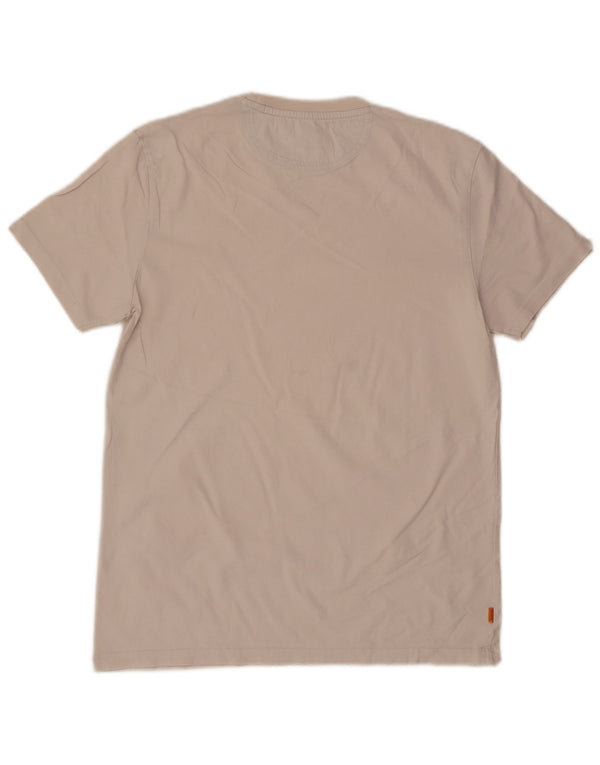 Timberland T-Shirt Slim Fit Homme Blanc Cassé