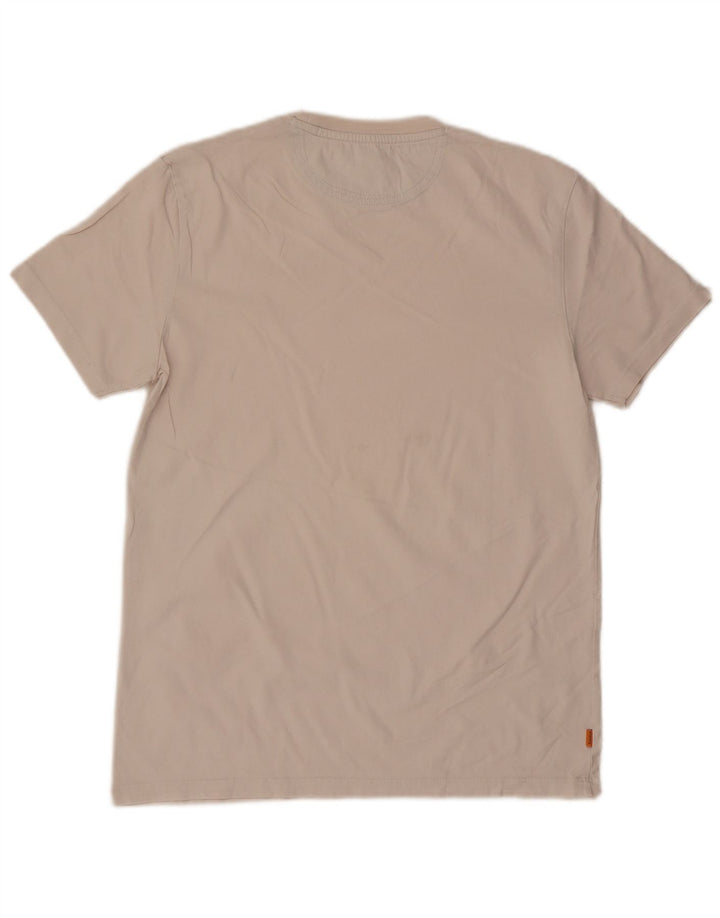Timberland T-Shirt Slim Fit Homme Blanc Cassé