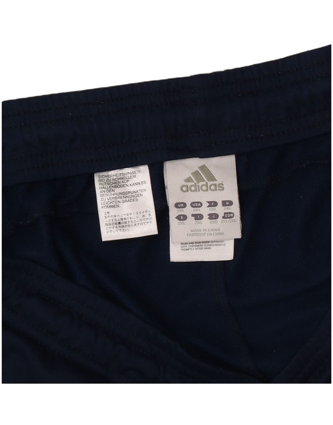 Adidas Pantalon de survêtement pour homme 2XL Bleu marine Colorblock Polyester