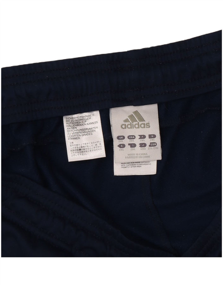 Adidas Pantalon de survêtement pour homme 2XL Bleu marine Colorblock Polyester