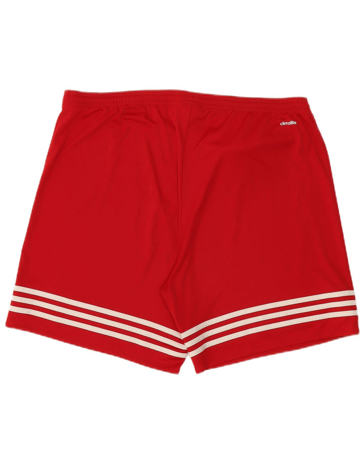 Adidas Short de sport Climalite pour homme XL Rouge Polyester