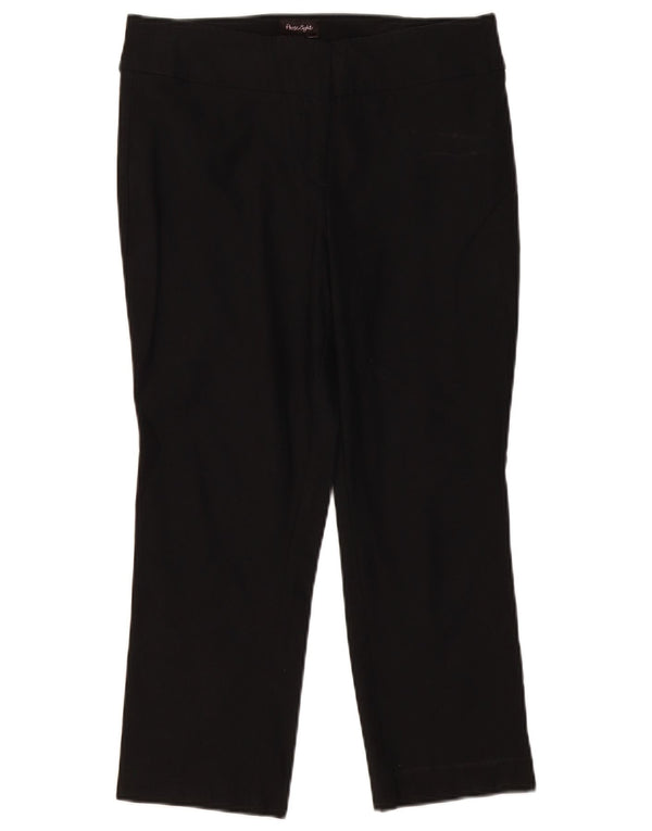 Phase Eight Pantalon Capri Femme UK 12 Moyen W32 L23 Bleu Marine Coton