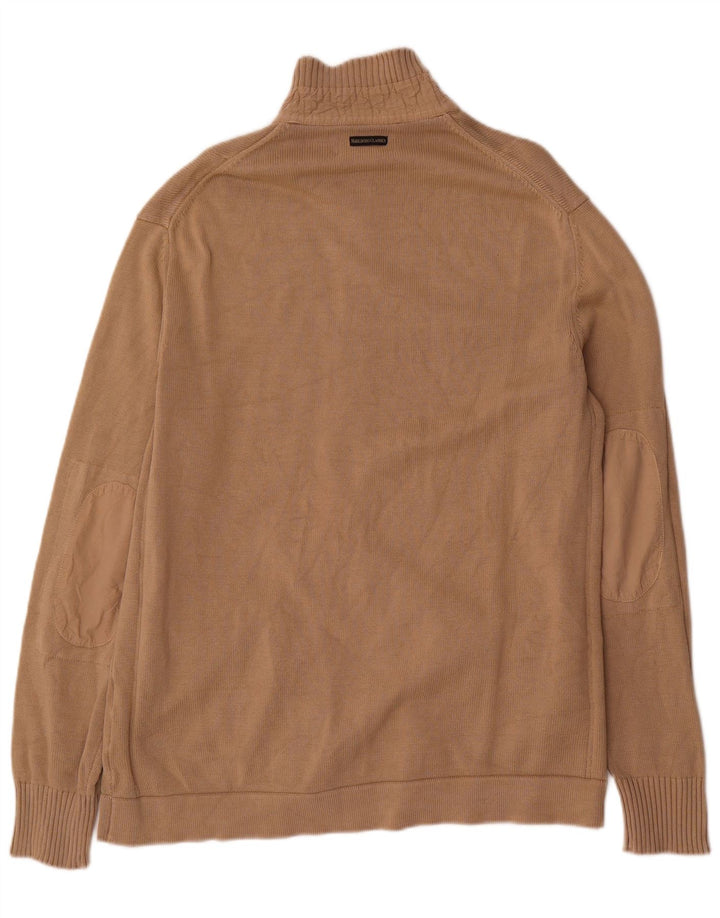 Marlboro Classics Cardigan pour homme en coton beige 2XL