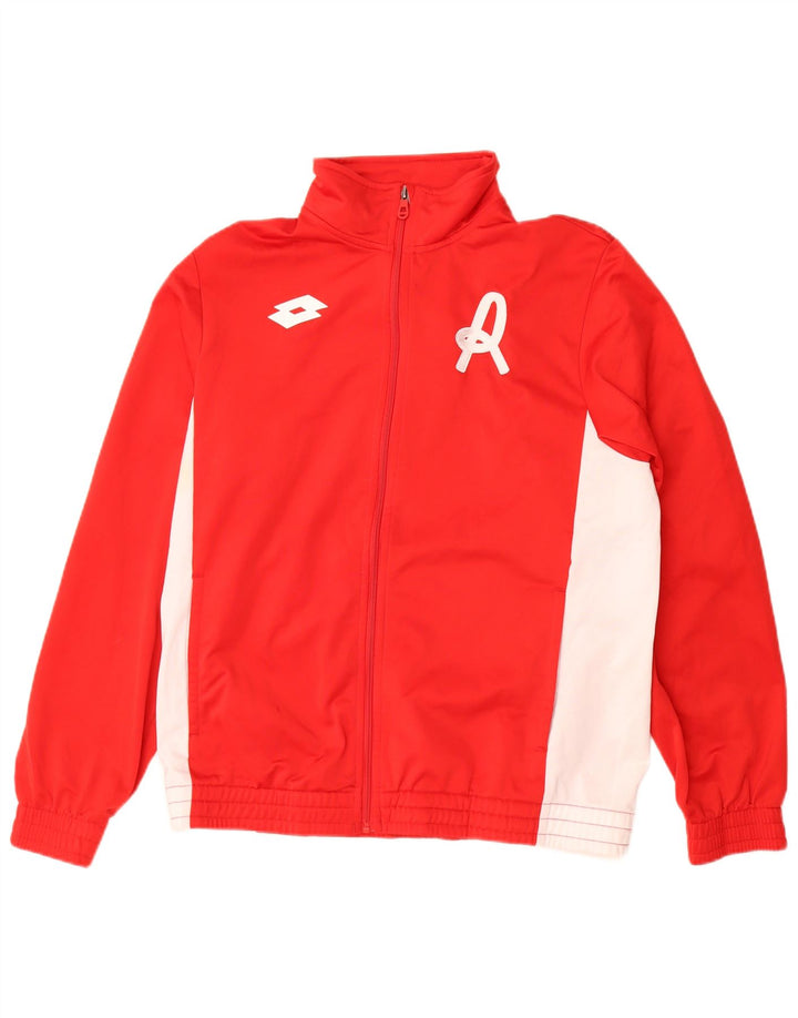 Lotto Veste de Survêtement Graphique Homme Rouge Moyen Polyester Colorblock