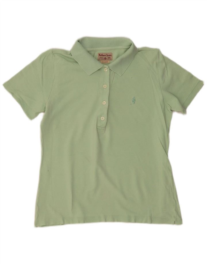 Marlboro Classics Polo Femme UK 20 2XL Vert Coton