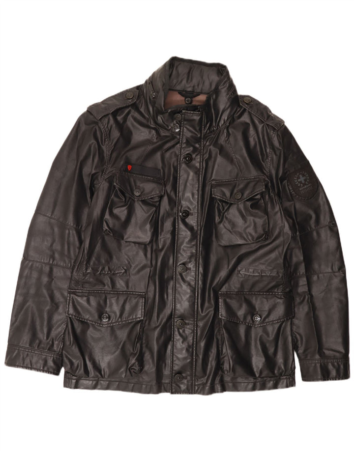 Strellson Veste militaire à capuche pour homme UK 42 XL Noir