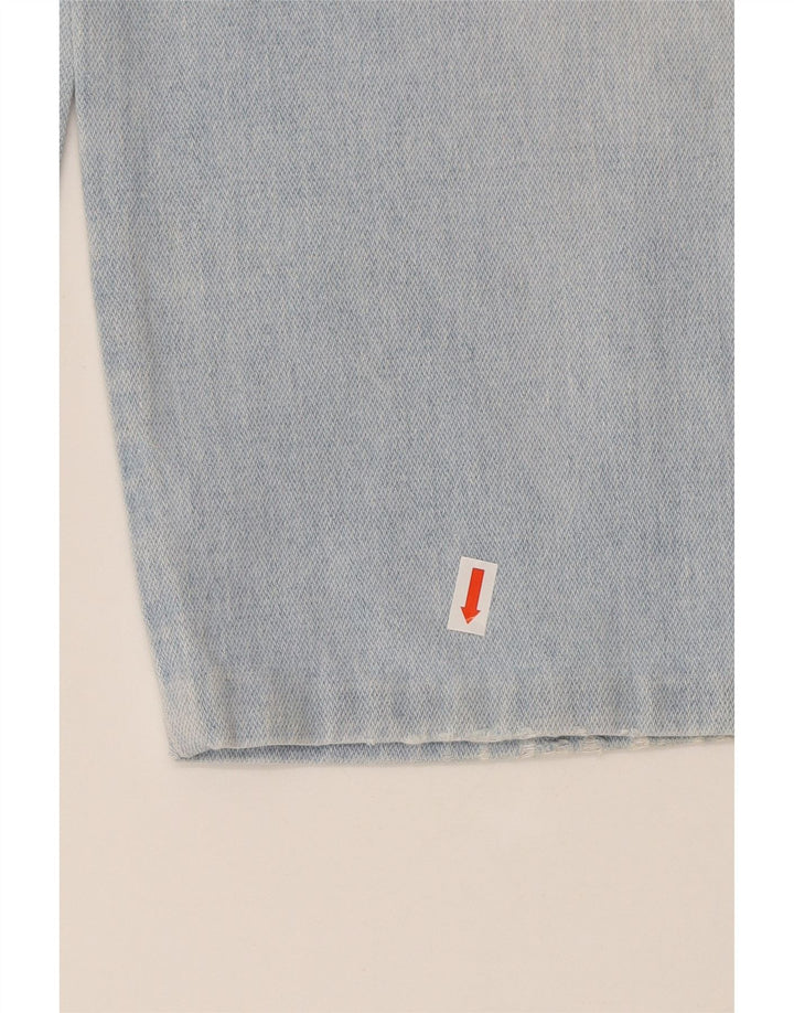 VINTAGE Jean fuselé taille haute femme W26 L26 bleu