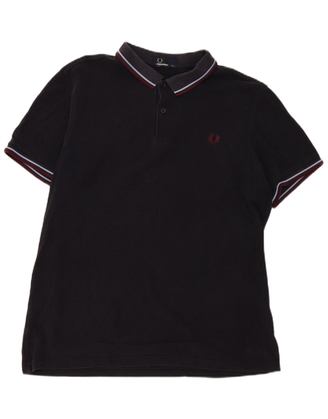 Fred Perry Polo Homme XL Bleu Marine Rayé