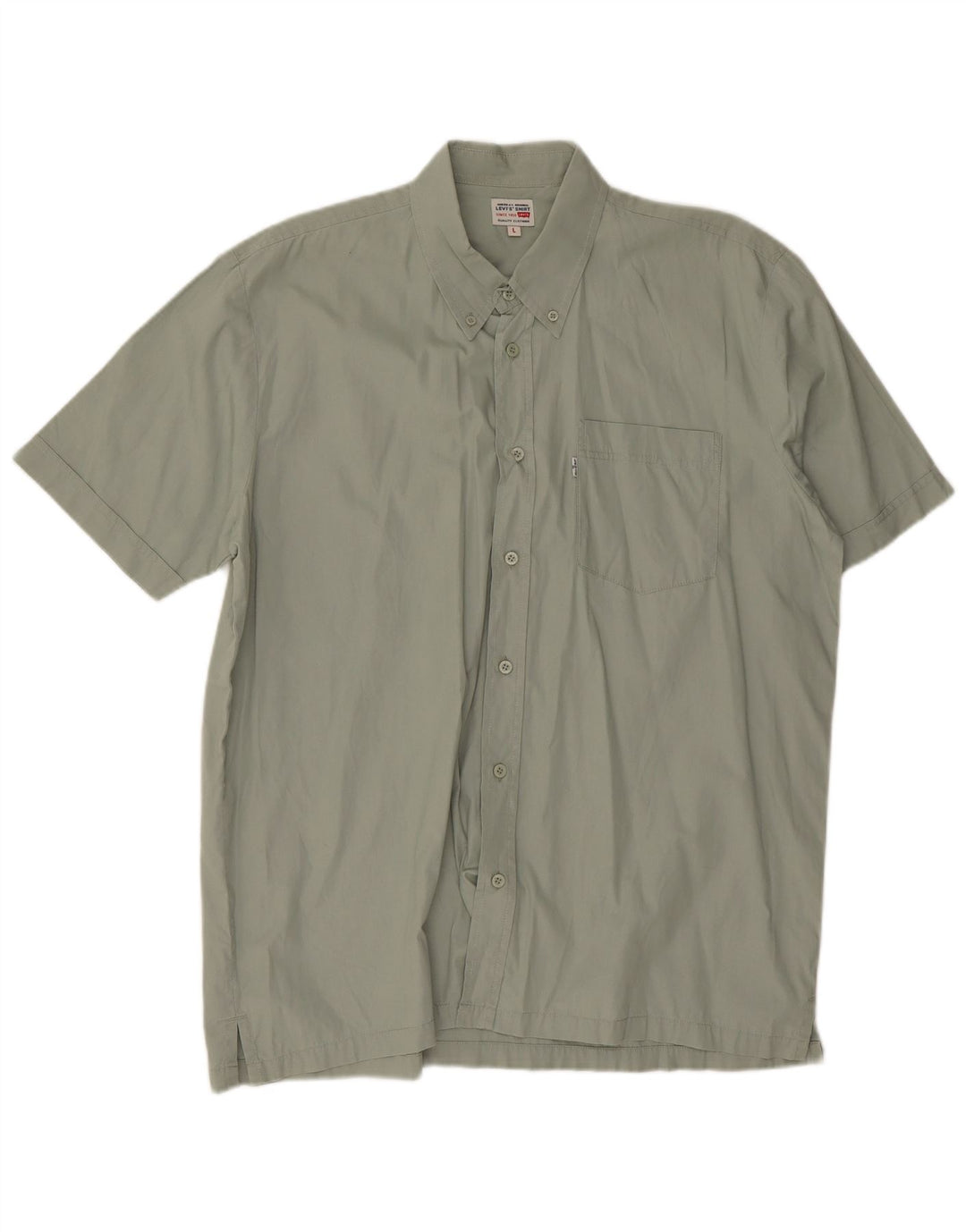 Levi's Chemise à Manches Courtes Homme Large Vert Coton