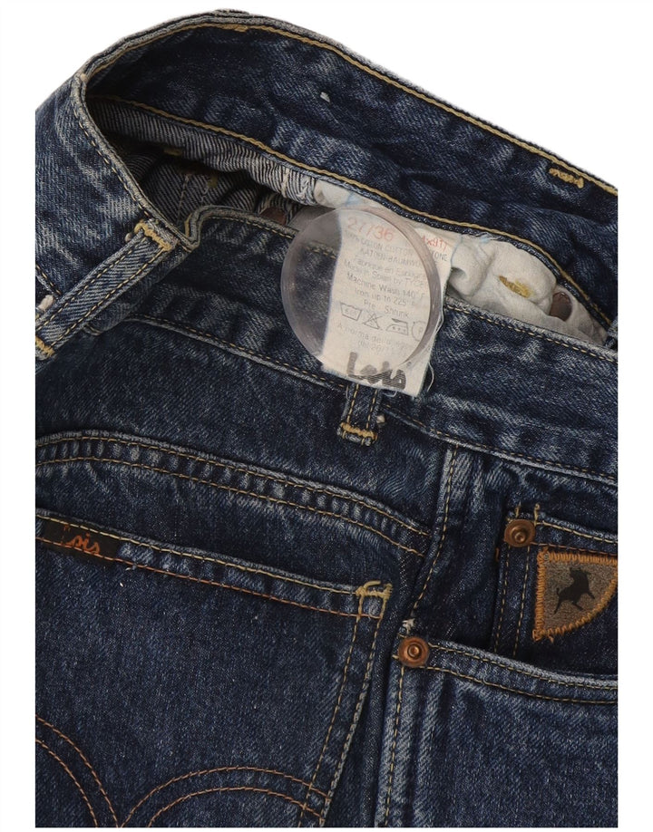 Lois Jean droit vieilli femme W27 L36 coton bleu