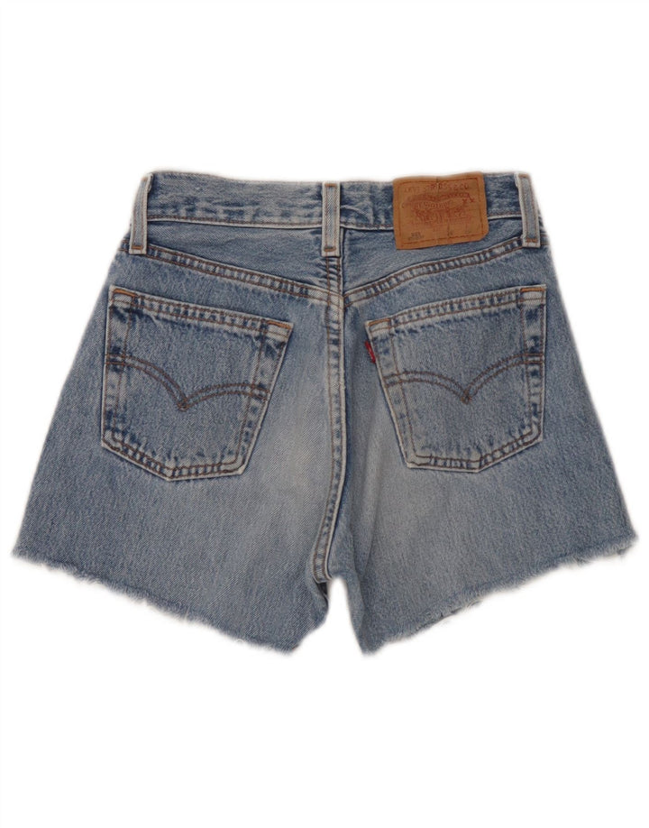 Levi's Short en Jean 501 Femme W26 Petit Bleu