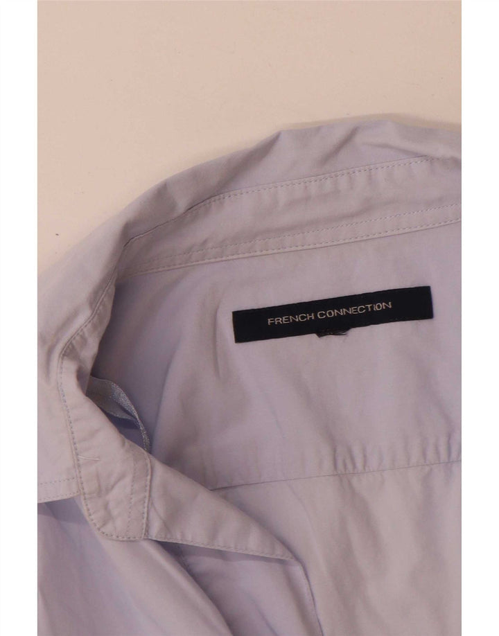 French Connection Chemise pull pour femme UK 14 Large Bleu
