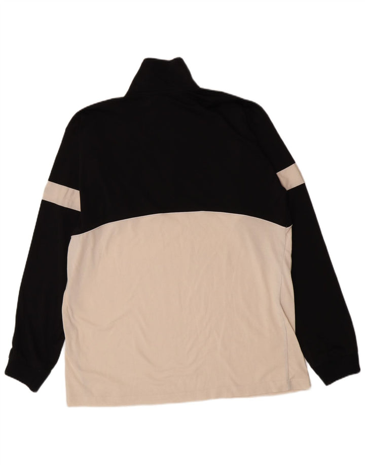 Champion Haut de Survêtement Graphique à Col Zippé pour Homme XL Noir Colorblock