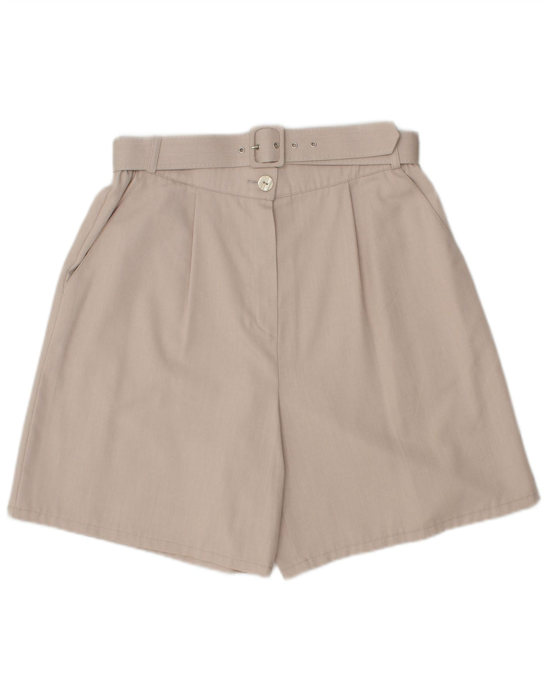 Short décontracté taille haute Ecco pour femme EU 38/40 Medium W28 Beige Polyester