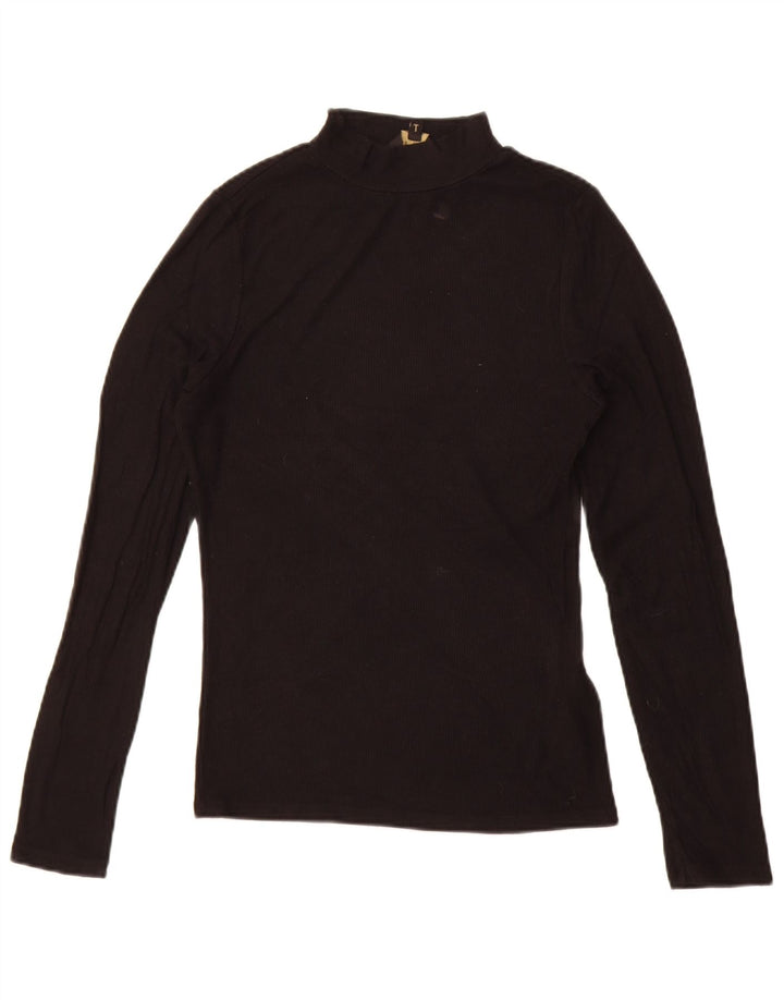 Ted Baker Haut à manches longues pour femme Taille 2 Small Noir Viscose