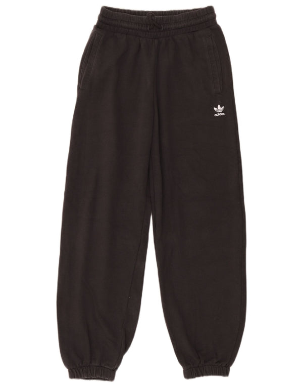 Adidas Pantalon de survêtement pour femme Joggers UK 10 Small Gris Coton