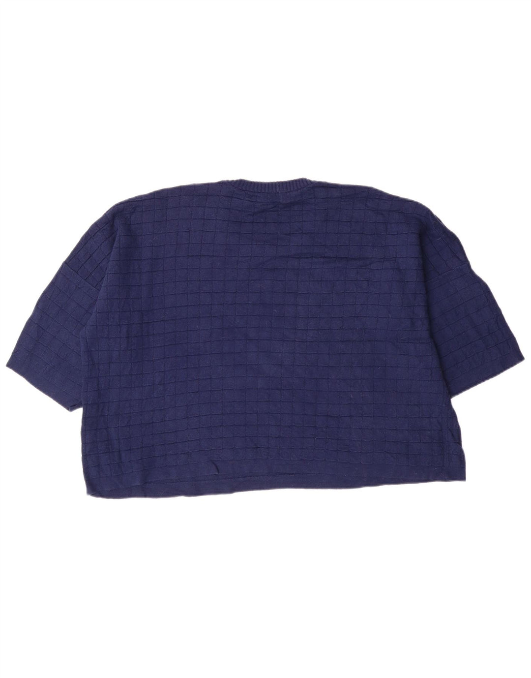 French Connection Pull à col rond pour femme UK 14 Bleu moyen Coton