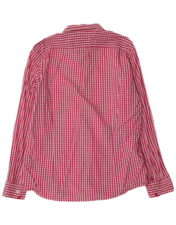 Hugo Boss Chemise Regular Fit XL en coton vichy rose