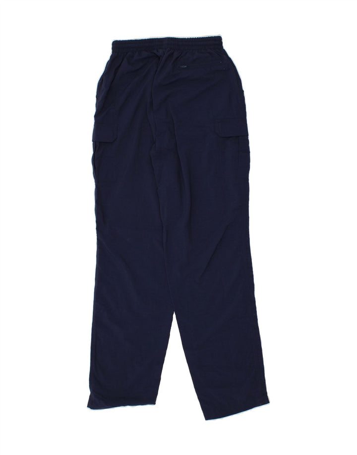 PYRAMID Mens Cargo Tracksuit Trousers Large Navy Blue Polyester Vintage Pyramid and Second-Hand Pyramid from Messina Hembry 