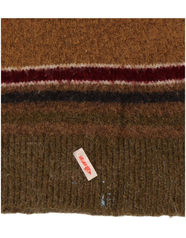 Zara Pull ras du cou pour femme UK 12 Medium Multicolore Rayé