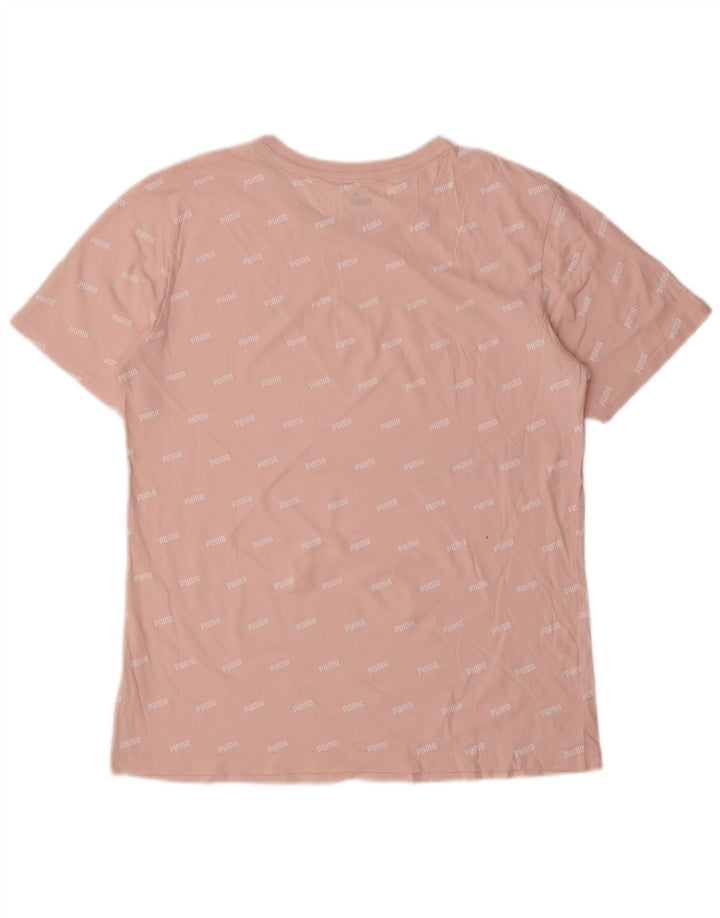 PUMA T-Shirt Graphique Homme Petit Rose
