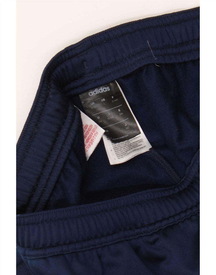 Pantalon de survêtement Adidas Garçon Climalite 13-14 ans Bleu Marine Polyester
