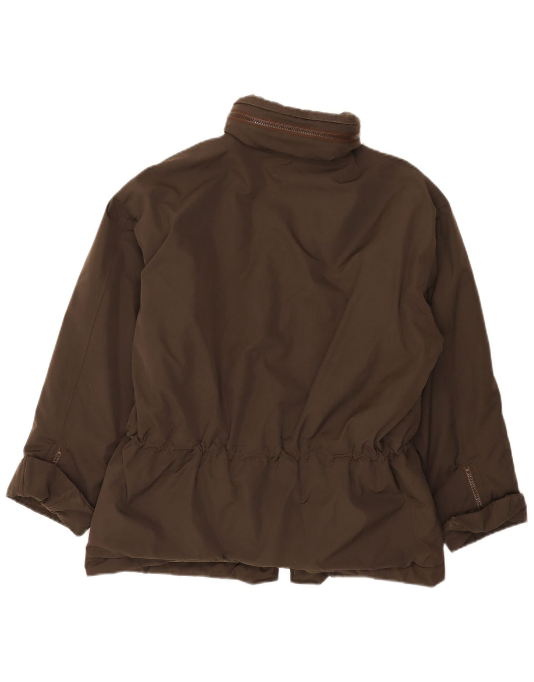 Alberto Aspesi Veste utilitaire pour femme UK 36 Petit Marron Polyester