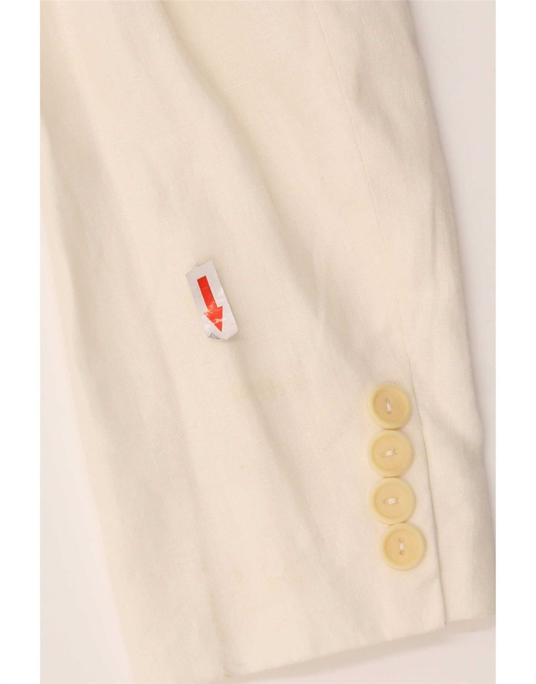 Max & Co. Veste Blazer 3 Boutons pour Femme UK 8 Petit Lin Blanc
