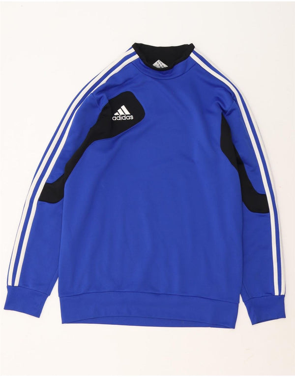 Adidas Sweat-shirt pour homme UK 42/44 Grand Bleu Colorblock Polyester