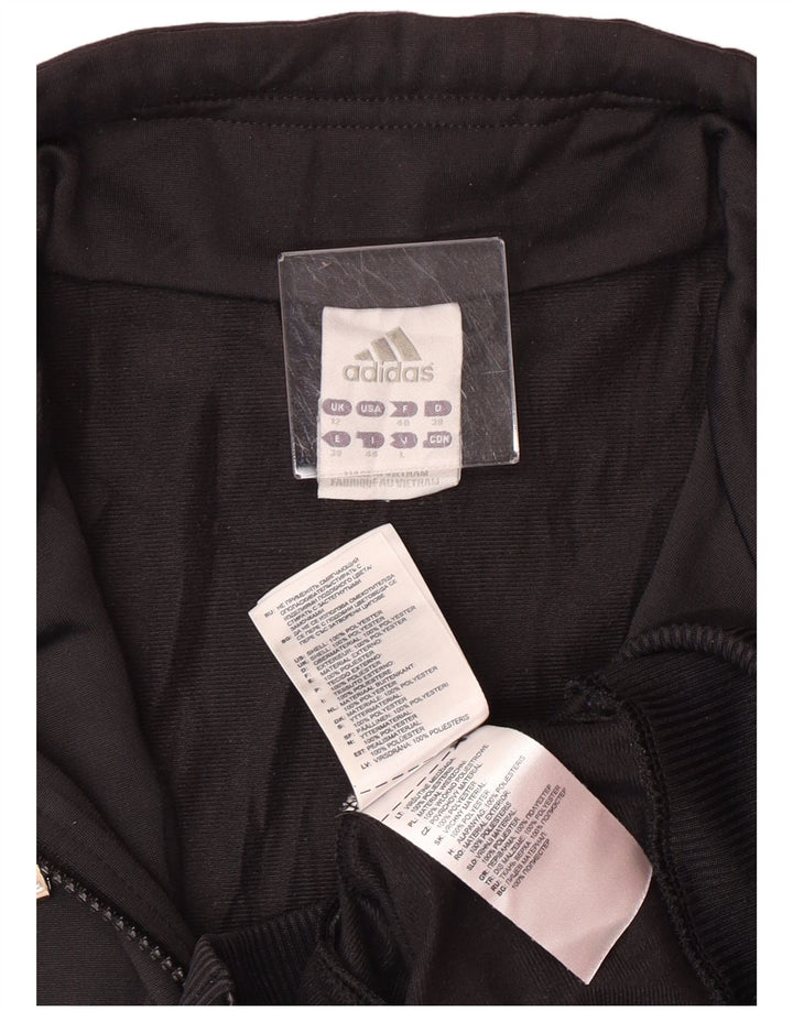 ADIDAS Veste de survêtement pour femme UK 12 Medium Noir Polyester
