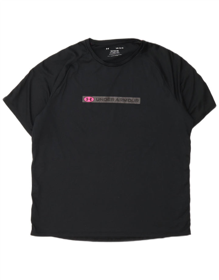 Under Armour T-Shirt Graphique Homme Grand Noir Polyester