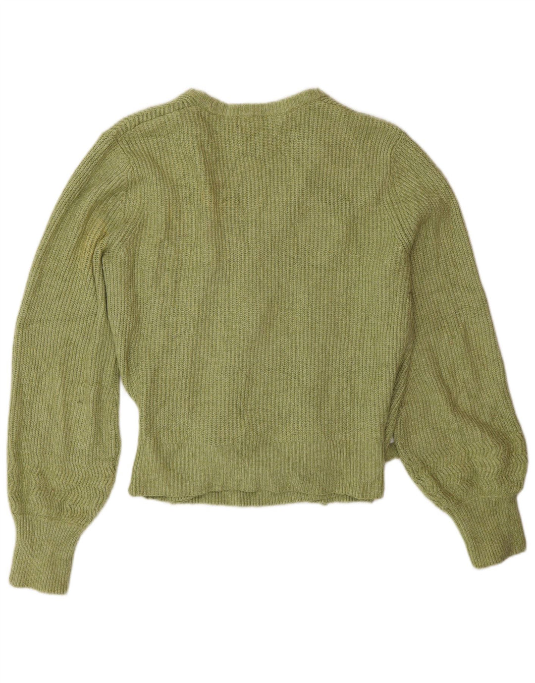 Marks & Spencer Pull Cardigan Wrap pour Femme UK 14 Coton Vert Moyen