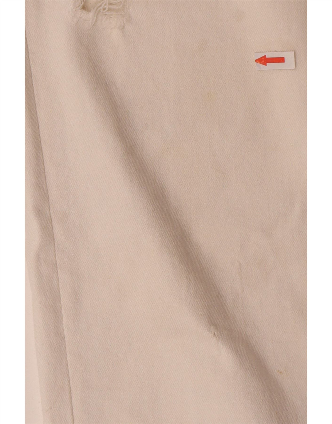 Zara Jean droit vieilli pour femme EU 44 XL W34 L28 Blanc