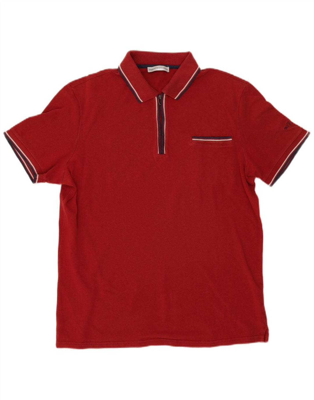 Trussardi Polo Homme 2XL Rouge Rayé