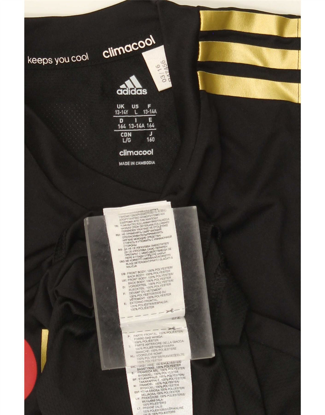 Adidas Garçon Canada Graphic Débardeur 13-14 ans Noir Polyester