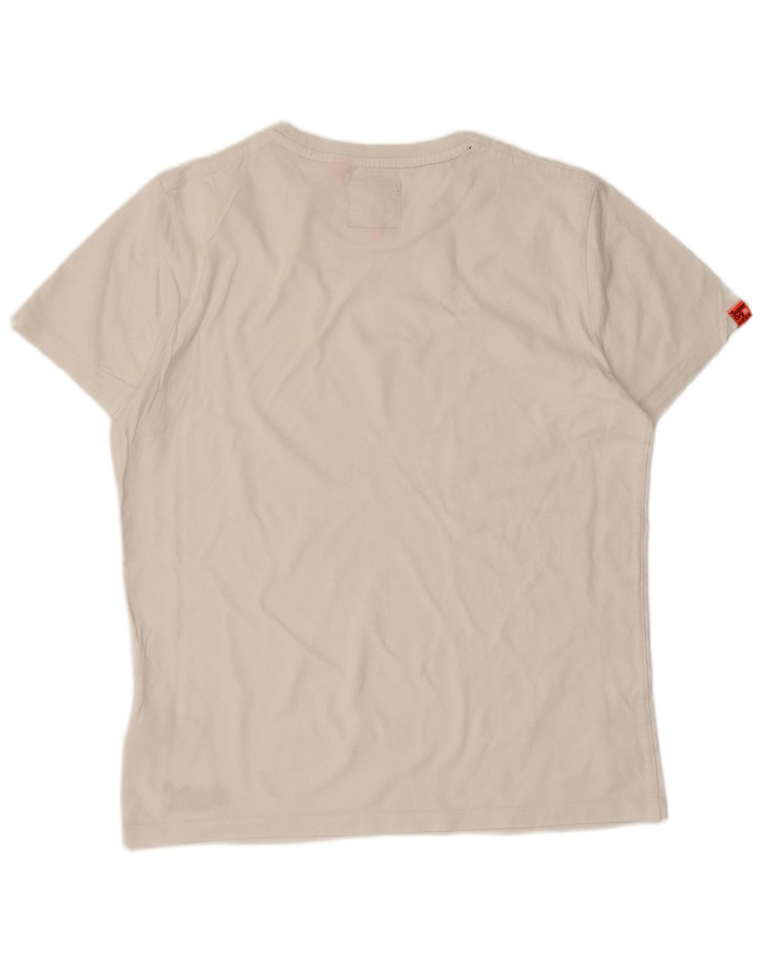 Superdry T-Shirt Homme Blanc Large Coton