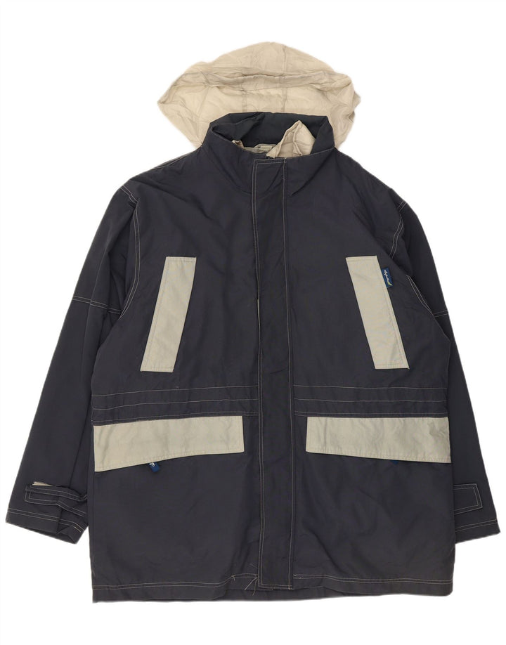 AUSTRALIAN L'ALPINA Manteau coupe-vent pour homme UK 42 XL Bleu marine Polyester