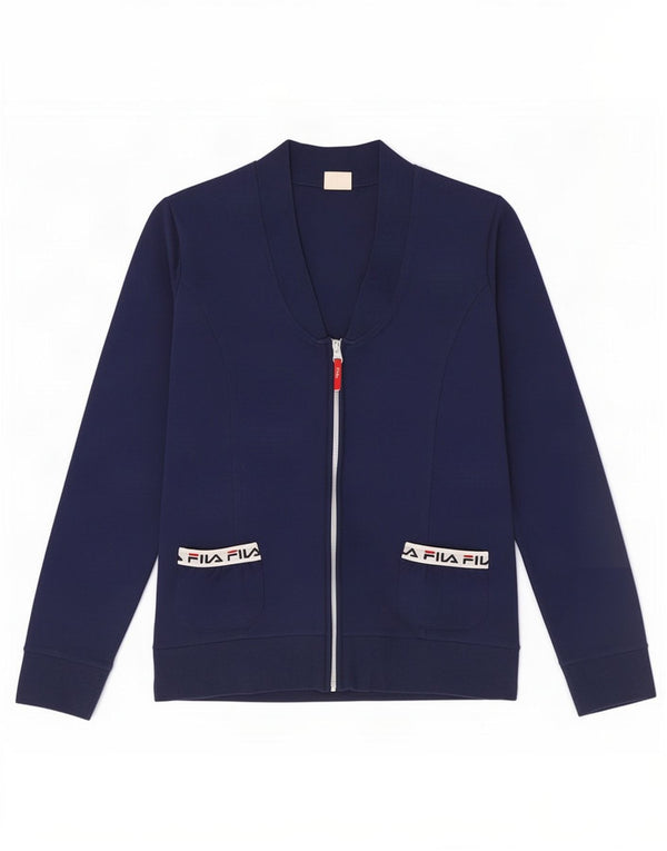 Fila Veste de survêtement pour femme UK 14 Bleu marine moyen Coton