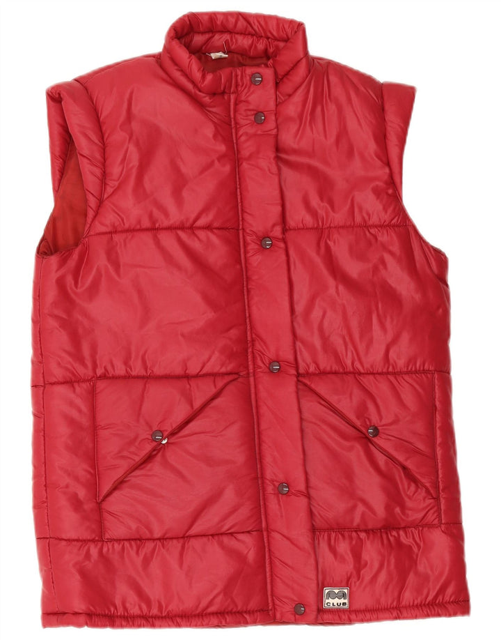 gilet rembourré femme vintage IT 46 Grand Polyamide Rouge
