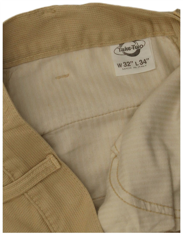 Take Two Pantalon Cargo Droit Homme W32 L31 Coton Beige