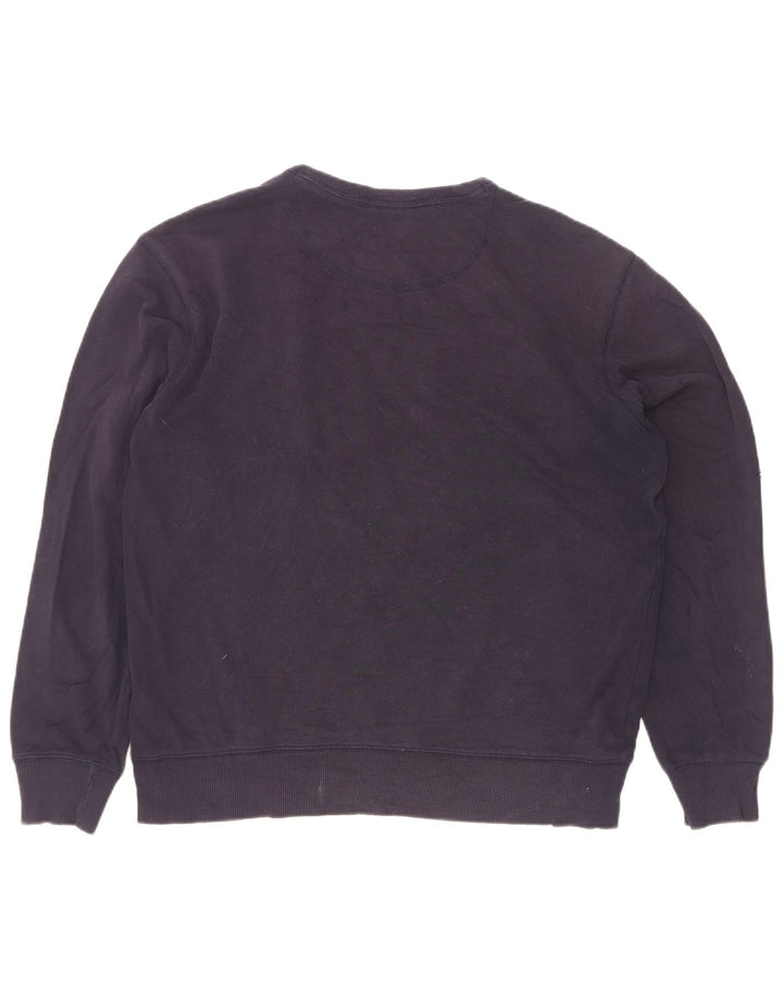 Marks & Spencer Sweat-shirt coupe classique pour homme en coton bleu marine Taille L