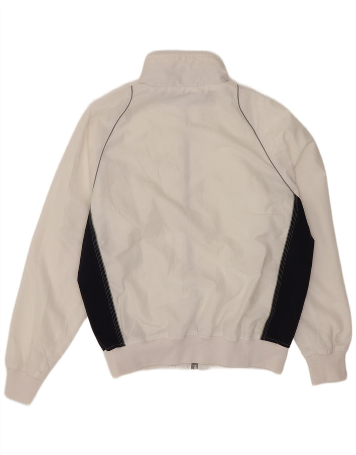 Champion Veste de Survêtement Homme Blanc Moyen Polyester Colorblock