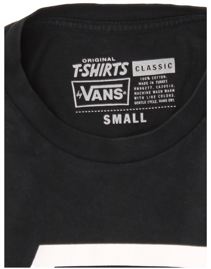 Vans T-shirt graphique classique pour hommes, petit coton noir