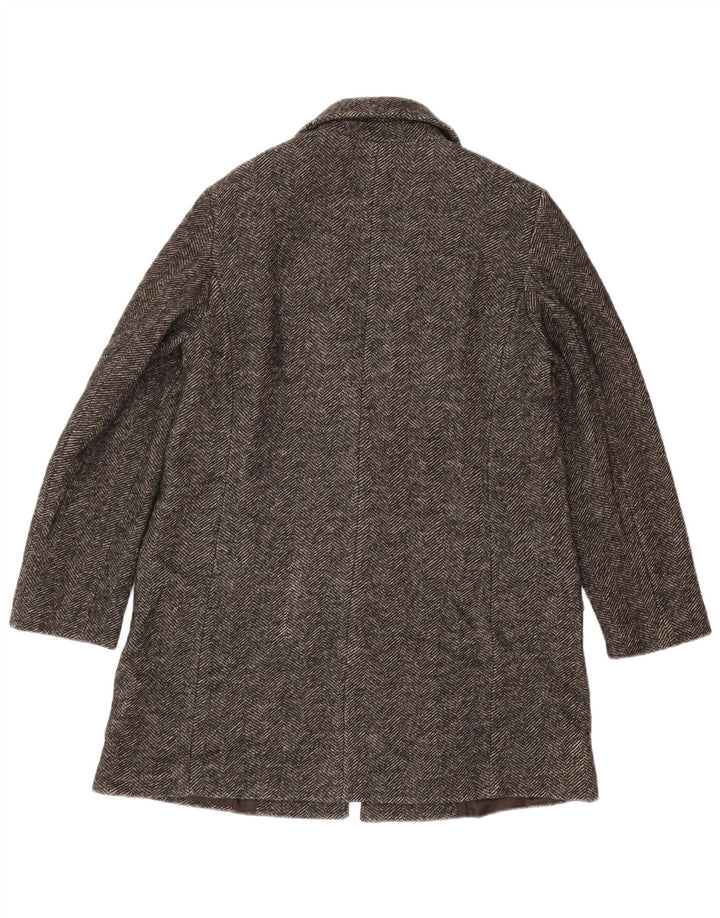 Massimo Dutti Veste blazer 1 bouton pour femme UK 14 Gris moyen à chevrons