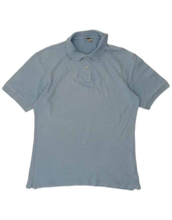 Fila Polo Homme IT 50 Bleu Moyen Coton